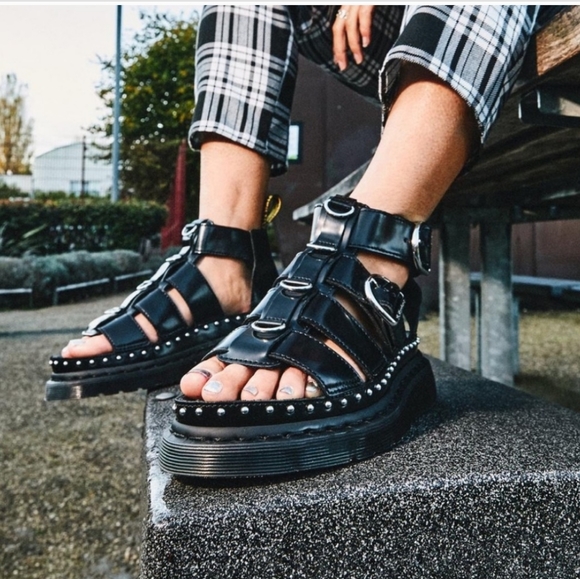 Dr. Martens Mackaye Hardware Leather Sandals - Picture 2 of 5